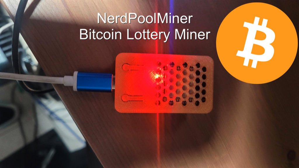 Bitcoin NerdPoolMiner 350kH/s + USB-C, Bitcoin Solo Lottery Miner